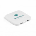 CAROLINE. Superrychlá 15W bezdrátová nabíječka s HUB 2 USB-A porty z recyklovaného ABS (60% rABS)