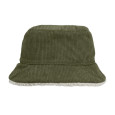 BUCKET 2IN1, BUCKET 2IN1 BUCKET HAT - Army/Shear Beige, L