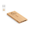 FITCH. Powerbanka 5 000 mAh s 5W bezdrátovou nabíječkou ze bambusovou