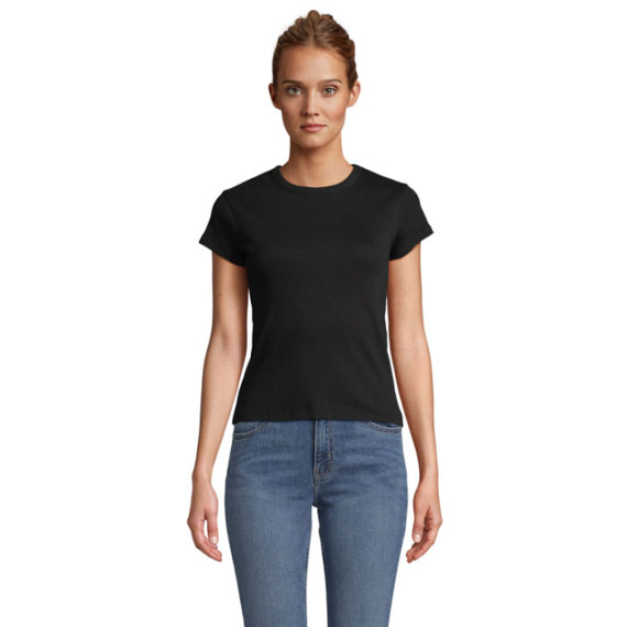 SARA, SARA WOMEN'S RIBBED T-SHIRT