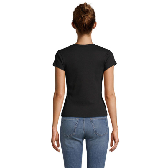 SARA, SARA WOMEN'S RIBBED T-SHIRT