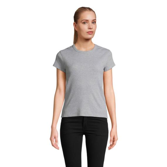 SARA, SARA WOMEN'S RIBBED T-SHIRT