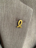 Pin do klopy "L" mosazný