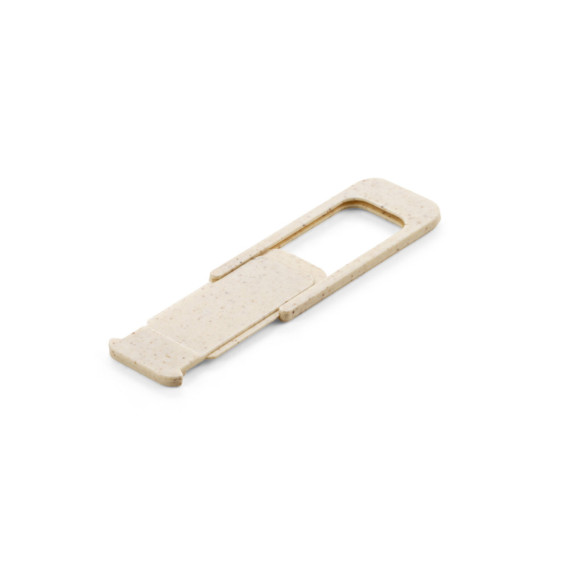 TOWNES. Ochranný kryt webové kamery z pšeničné slámy a PP