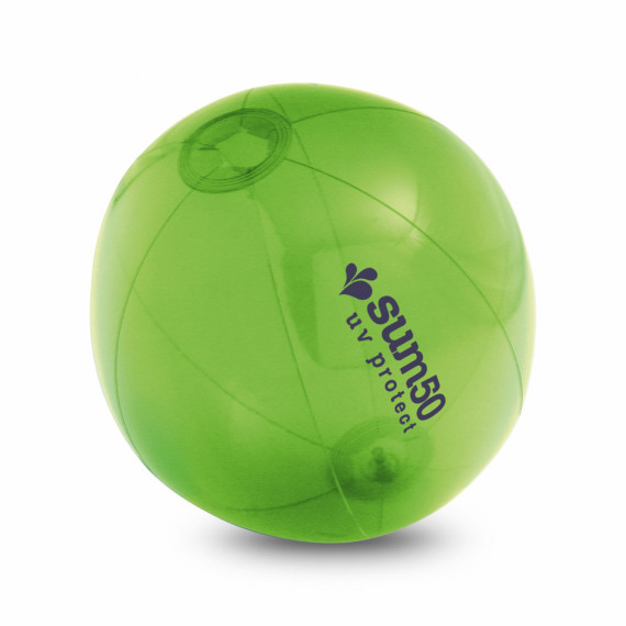 PECONIC. Nafukovací plážový míč z průsvitného PVC