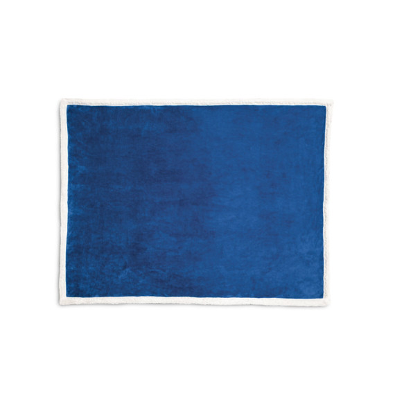 HEIDEN. Oboustranná fleecová deka (190 g/m²) se saténovou stuhou a personalizovatelnou kartou