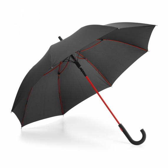 ALBERTA. Polyesterový deštník s rukojetí a skleněnými tyčemi