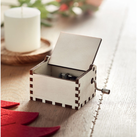 BOXMAS, Dřevěná vánoční hrací skříňka