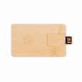 CREDITCARD PLUS, 16GB USB s krytem z bambusu