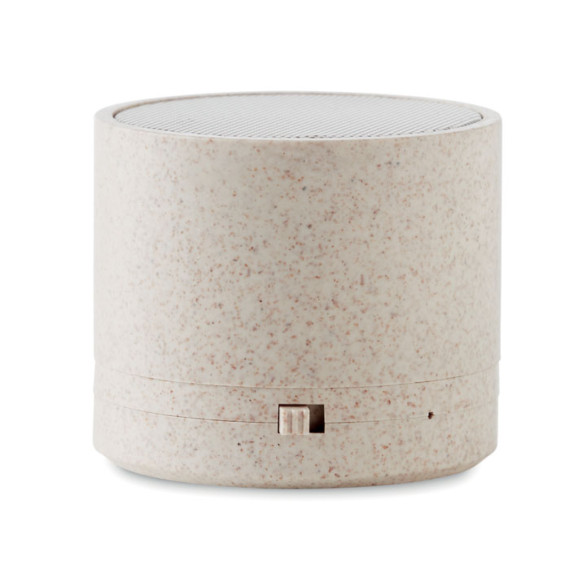 ROUND BASS+, Reproduktor, sláma/ABS