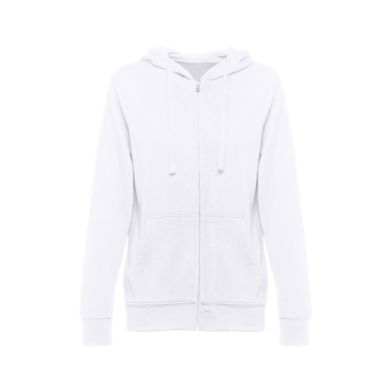 THC AMSTERDAM WOMEN WH. Dámská mikina s kapucí a zapínáním na zip