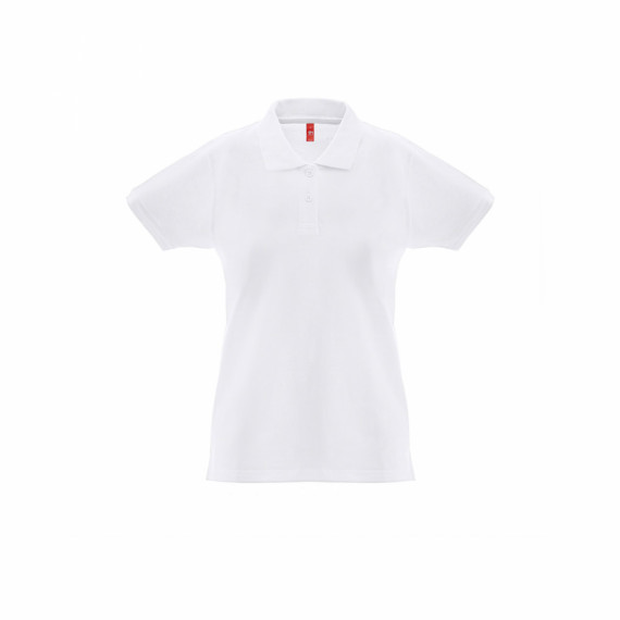 THC MONACO WOMEN WH. Dámské polo triko s krátkým rukávem z mykané bavlny