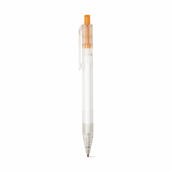 HARLAN. kuličkové pero rPET s barevným tlačítkem