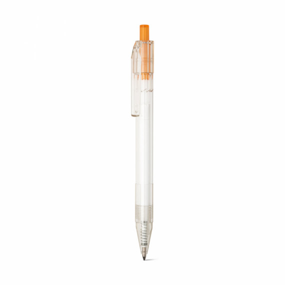 HARLAN. kuličkové pero rPET s barevným tlačítkem