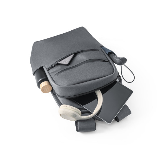 BROOKLYN. Voděodolný dvoubarevný nylonový batoh na 15'' notebook