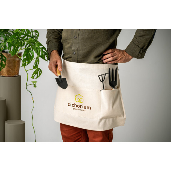 CHICORY. Víceúčelová zástěra z bavlněného plátna (260 g/m²)