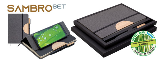SAMBRO zápisník s propiskou v krabičce