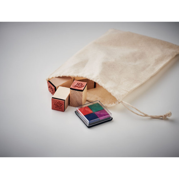 STAMPIE, 8 dřevěných vánočních razítek