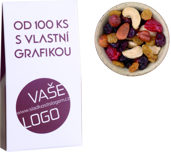 Směs ořechů a ovoce