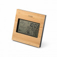 BROMLEY. Stolní meteostanice s LCD obrazovkou z ABS a bambusu