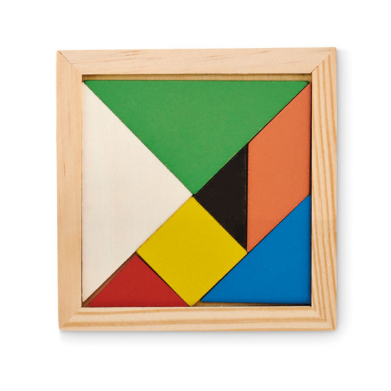 TANGRAM, Dřevěné puzzle Tangram