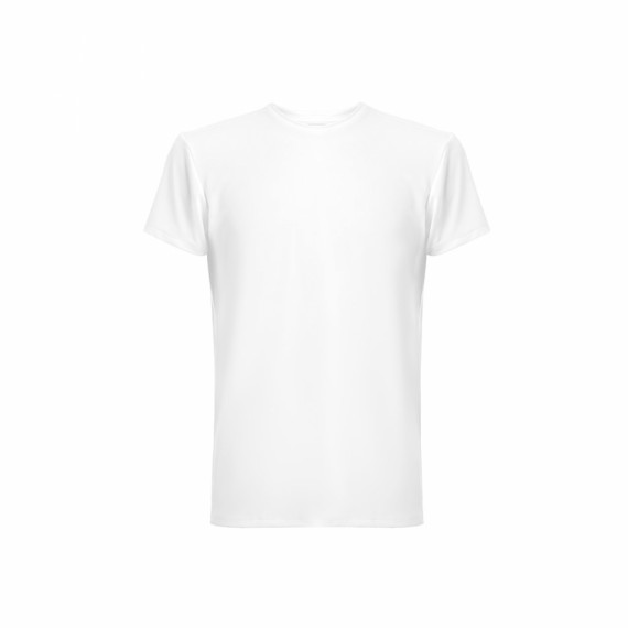 TUBE WH. Tričko z polyesteru a elastanu. Bílá barva