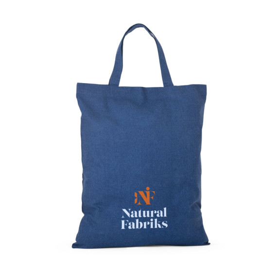 SIENA. Skládací taška z bavlny (50 %), recyklované bavlny (30 %) a polyesteru (20% rPET) (140 g/m²)