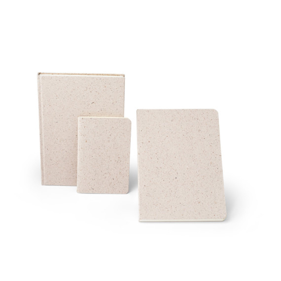 ORGANIC SOFT. Poznámkový blok formátu A6 s pružným krytem vyrobeným z organické sloní hmoty (80%)