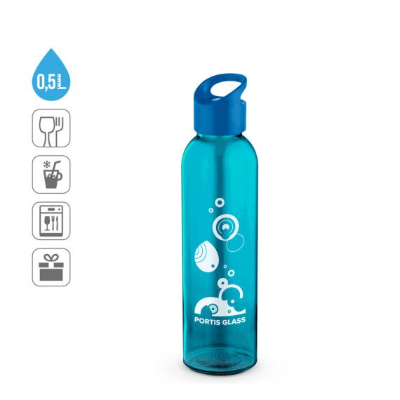 PORTIS GLASS. Skleněná láhev s PP uzávěrem 500 ml