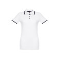 THC ROME WOMEN WH. Dámské dvoubarevné bavlněné polo triko