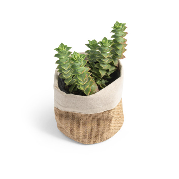 DUCASSE. Víceúčelová taška z juty (260g/m²) a bavlny (120g/m²)