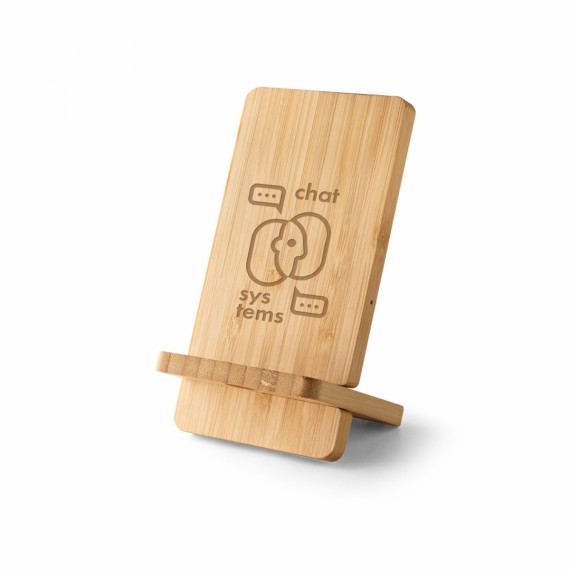 LANGE. Bezdrátová nabíječka a bambusový držák na smartphone