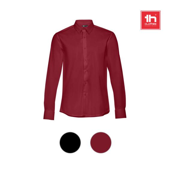 THC PARIS. Pánská popelínová košile s dlouhým rukávem