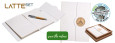 LATTE zápisník s propiskou v krabičce