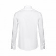 THC PARIS WH. Pánská popelínová košile s dlouhým rukávem. Bílá barva