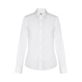 THC PARIS WOMEN WH. Dámská popelínová košile s dlouhým rukávem. Bílá barva