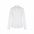 THC PARIS WOMEN WH. Dámská popelínová košile s dlouhým rukávem. Bílá barva