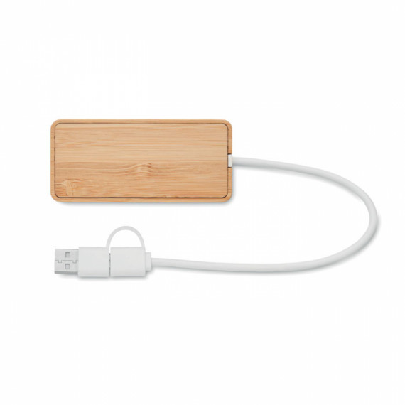 HUBBAM, Bambusový USB rozbočovač