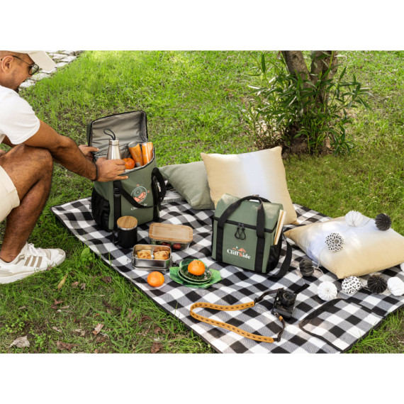 ROMA M. Polstrovaná termo taška z materiálu 600D rPET a ripstopu 11 L