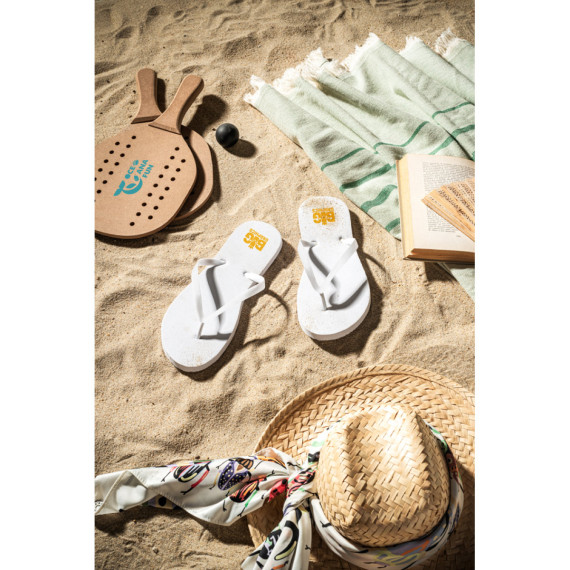 MAUPITI S / M. Pohodlné pantofle s PE podrážkou a PVC páskem