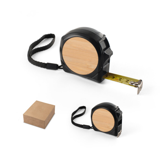 ODENSE V. Svinovací metr o délce 5 m ze recyklovaného ABS (100% rABS) a bambusu