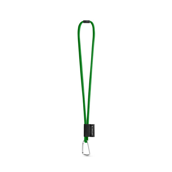 SET Lanyard TUBE Long (Ø 7 mm) s karabinou ve tvaru D 55 mm a bezpečnostní sponou Ø 7 mm