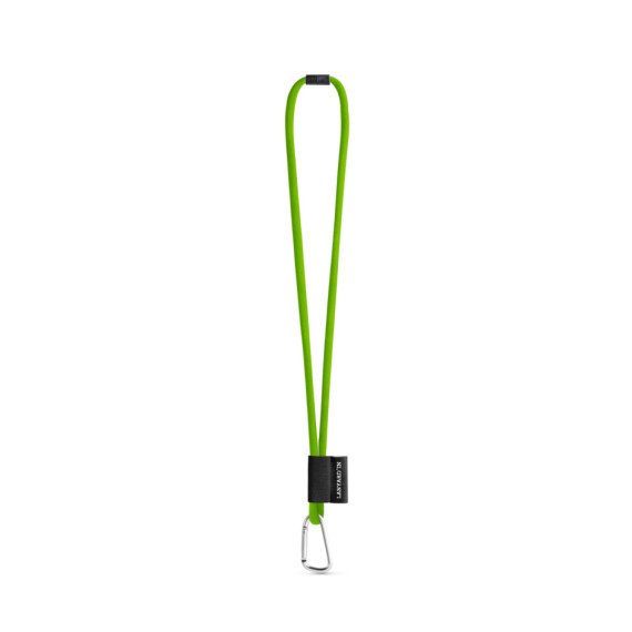 SET Lanyard TUBE Long (Ø 7 mm) s karabinou ve tvaru D 55 mm a bezpečnostní sponou Ø 7 mm