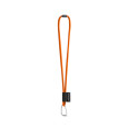 SET Lanyard TUBE Long (Ø 7 mm) s karabinou ve tvaru D 55 mm a bezpečnostní sponou Ø 7 mm