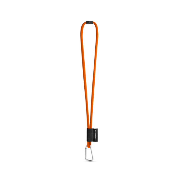 SET Lanyard TUBE Long (Ø 7 mm) s karabinou ve tvaru D 55 mm a bezpečnostní sponou Ø 7 mm