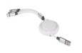 Kabel USB 3 V 1 BALJO - bílá