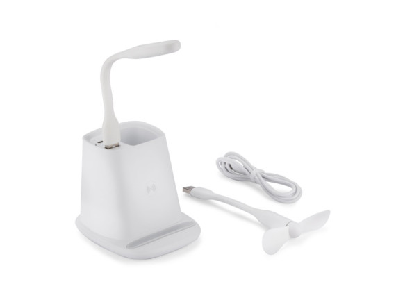 Stojánek na tužky s indukční nabíječkou