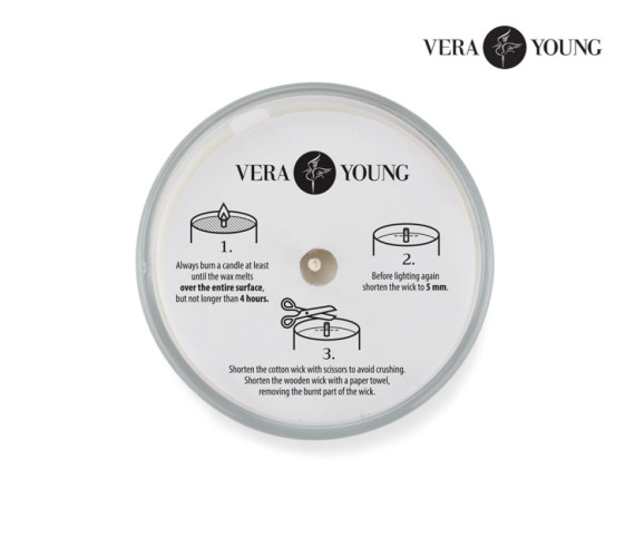 Sójová svíčka 170 g - Lemongrass & Ginger - VERA YOUNG