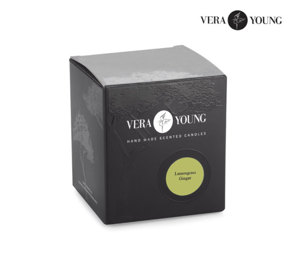 Sójová svíčka 170 g - Lemongrass & Ginger - VERA YOUNG