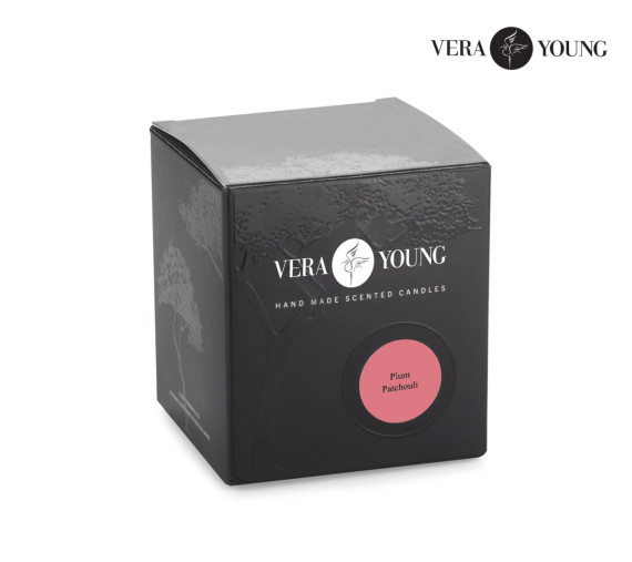 Sójová svíčka 170 g - Plum & Patchouli - VERA YOUNG